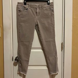American Eagle gray skinny jeans size 12